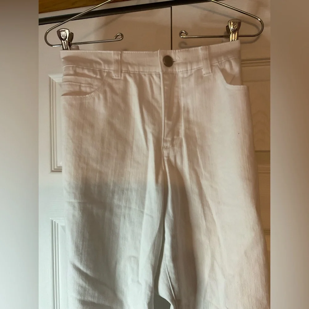 Christopher & Banks White Signature Slimming White Classic Fit Pants Size 4 New‎